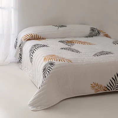Immagine prodotto di Trapunta HappyFriday Blanc Foliage Colorato 180 x 260 cm