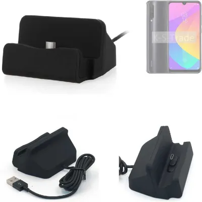 Produktbild von K-S-Trade Docking-Station kompatibel mit Xiaomi Redmi A3 Ladestation Dock Ladegerät Docking Station Tischständer Ständer inkl. USB Typ C Kabel