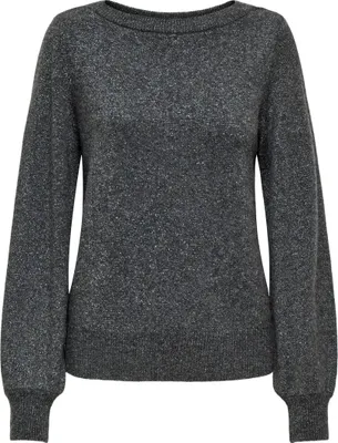 Produktbild von JDY Strickpullover U-Boot-Ausschnitt Langarm Glitzer Größe: M