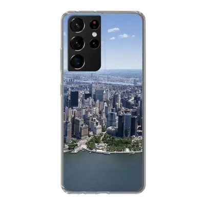 Produktbild von MuchoWow® Handyhülle Schutzhülle Hülle für Samsung Galaxy S21 Ultra New York - USA - Skyline Silikon Softcase Handy Hülle - Mobiltelefon
