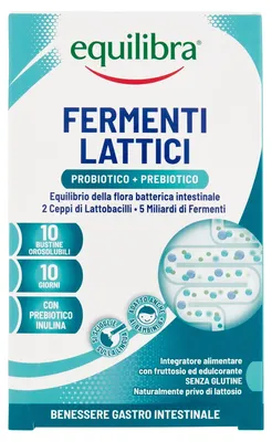Immagine prodotto di Fermenti Lattici Probiotico + Prebiotico 10 Bustine Orosolubili