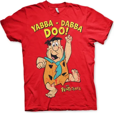Produktbild von Yabba-Dabba-Doo T-Shirt - X-Large - Red