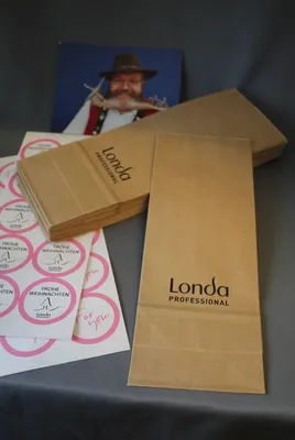 Produktbild von Papiertüten 25x für Weihnachten Adventskalender mit Aufkleber von Londa
