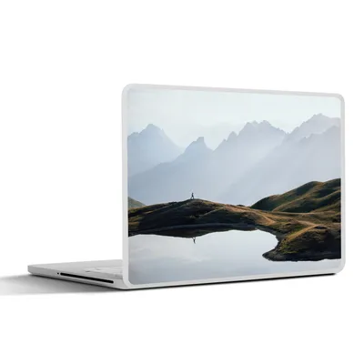 Produktbild von MuchoWow® Laptop Aufkleber Sticker Cover Natur - Berge - Landschaft - See 36.5x27.5 cm - Laptop-Sticker