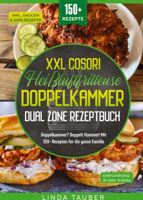 Produktbild von XXL Cosori Heißluftfritteuse Doppelkammer Dual Zone Rezeptbuch