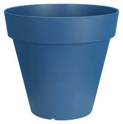 Image de Pot de fleurs Soleilia Rond D68,5cm - H65cm - 135L - Bleu - Fabrication Française