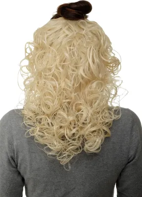 Produktbild von WIG ME UP Haarteil Halbperücke Platinblond Locken H9312-613
