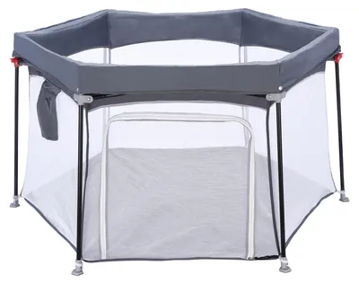 Image de Parc pour bébé hexagonal pliable, idéal pour les tout-petits