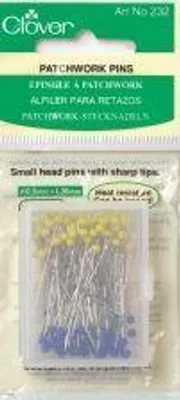 Produktbild von Clover Patchwork Stecknadeln mit Glaskopf 232, 0,5 x 36mm, Inhalt 100 Stück