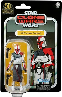 A Star Wars action figure in its original packaging.