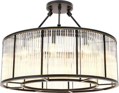 Produktbild von Casa Padrino Deckenleuchte Bronze Ø 80 x H. 61 cm - Luxus Qualität