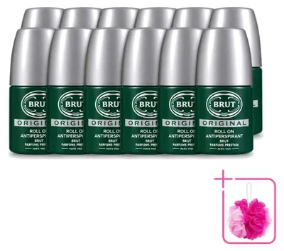 Productafbeelding van 12 x Brut Original Deodorant Roll-on - 50 ml - Voordeelverpakking - 12 stuks