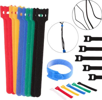 Immagine prodotto di GEKO Cinghia in velcro, organizzatore di cavi 150x12mm, 12 pezzi G01401