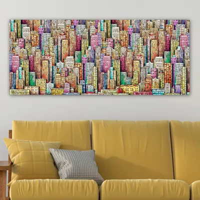 Produktbild von Wallity, YTY1045861546_50120- ERN1170, Bunt, Leinwandbilder, 50 x 120, 100% Leinwand