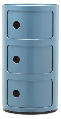 Productafbeelding van Kartell Componibili, opbergbox met 3 compartimenten, lichtblauw