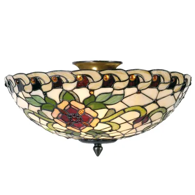 Obrázok produktu pre Stropné svietidlo Tiffany Ø 40x23 cm čierne