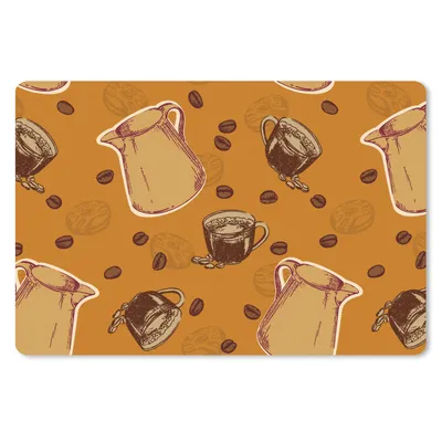 Produktbild von MuchoWow® Schreibtischunterlage Kaffee - Kaffeebohnen 60x40 cm - XXL Mauspad - Großes Mauspad