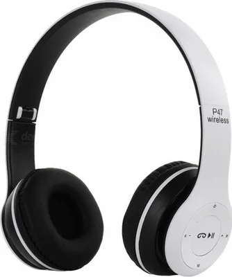 Obrázek produktu pro Verk 04110 Bluetooth sluchátka P47, bezdrátová sluchátka s mikrofonem a MP3 přehrávačem bílá