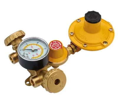 Immagine prodotto di Mini Centralina Gas Gpl Y 2 Bombole C/Manometro 1 Stadio 8-12Kg - 2 Stadio 4Kg