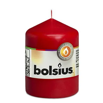 Zdjęcie produktu dla BOLSIUS Stumpenkerze 8x5,8cm rot