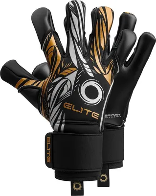 Produktbild von Elite Sport Nobre Black Torwarthandschuhe - Schwarz / Gold  | Größe: 8