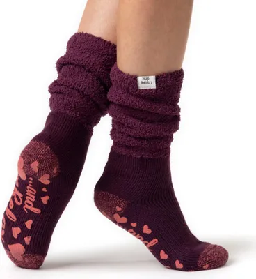 Produktbild von Damen Original Loungesocken mit bequemem Umschlagrand - Weinrot