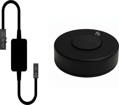 Image de kalb | MonoDot variateur sans fil 32 mm, interrupteur variateur LED sans fil 12/24V DC noir