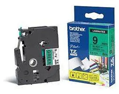 Immagine prodotto di Bruder-Labele P-Touch Tze-721 9mm nero-verde