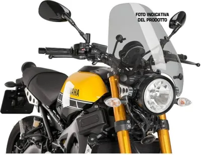 Produktbild von Windschild Puig Custom I mit ABE für Yamaha XVS125 Dragstar, Honda CG 125, Suzuki GN250, Kawasaki EN500, Triumph Bonneville, Daelim Roadwin 125, Ducati Monster 696, Cagiva Raptor 125, Voge 300AC