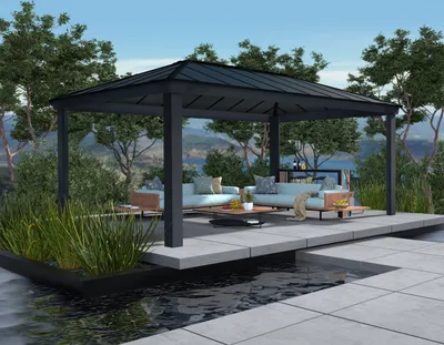 Obrázok produktu pre Pavilón Palram - Canopia Dallas 6100 612 x 364 cm antracit