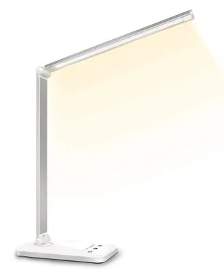 Produktbild von Dimmbare LED-Schreibtischlampe Silber mit Augenschutz