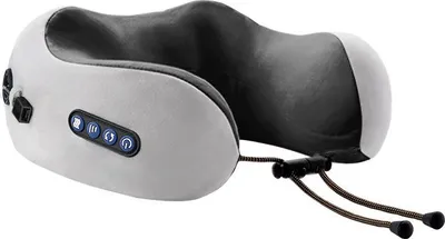 Produktbild von U-förmiges Nackenmassagegerät, Tragbares Nackenmassagekissen aus Memory-Schaum, Ergonomisches Reisekissen