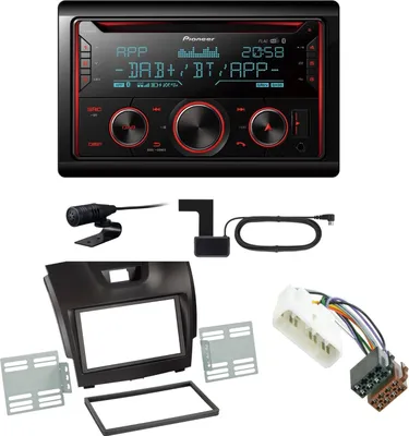 Produktbild von Pioneer FH-S820DAB USB Digitalradio Bluetooth DAB+ Einbauset für Isuzu D-Max 2
