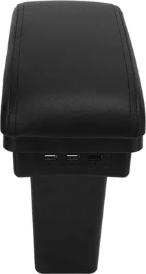 Obrázok produktu pre Stredová konzola lakťová opierka úložný box 3 USB rozhranie dvojité vrstvy náhrada pre Peugeot 2008