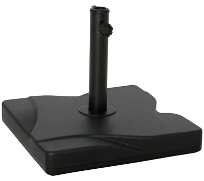 Produktbild von Sonnenschirmständer 20 kg Schirmständer für Sonnenschirm Schirmstangen 32/38/48 mm Sonnenschirmfuß für Garten Terrasse Balkon Zement 41,5 x 41,5 Schwarz