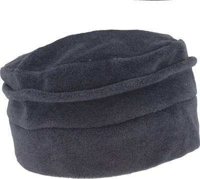 MtM warmer & weicher Stoffhut Fleece Wintermütze mit Biese in blau