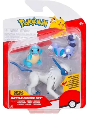 Produktbild von Pokémon PKW4096 - Battle Figure Set - Schiggy, Skorupi, Absol, offizielles Figuren Set