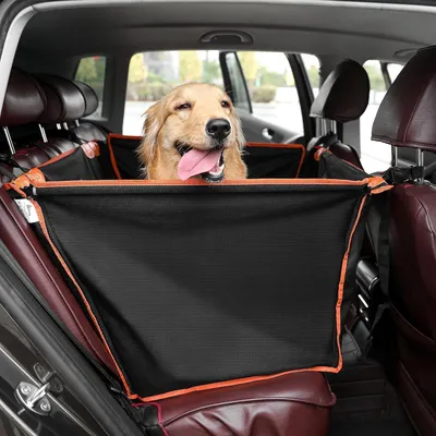 Image de Siège auto pour chiens L 70 * 50 * 55 cm, Siège renforcé pour chiens de moyenne et grande taille, 4 sangles de fixation