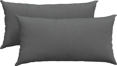 Image de vidaXL Coussin de canapé 2 pcs gris foncé 80 x 40 cm Tissu
