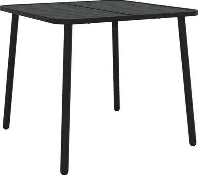 Zdjęcie produktu dla vidaXL Stół ogrodowy antracytowy 80x80x71 cm stalowy