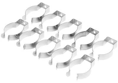 Federklemmen aus Edelstahl, 12 mm, 10 Stück