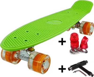 Produktbild von Farbe Grün -  FunTomia® Mini-Board mit LED Rollen inkl. T-Tool  1874