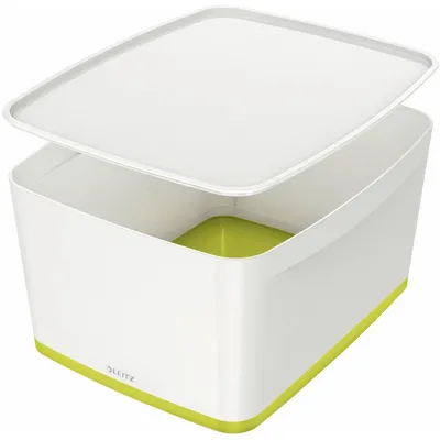 Produktbild von Esselte 5216-10-64, Aufbewahrungsbox, Grün, Weiß, Rechteckig, Acrylnitril-Butadien-Styrol (ABS), Einfarbig, Drinnen