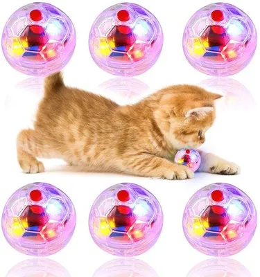 Zdjęcie produktu dla Kattenbal, zestaw 6 sztuk - Interaktywna zabawka dla kota