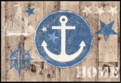 Produktbild von Salonloewe ANCHOR WOOD Fußmatte Wohnmatte 50 x 75 cm
