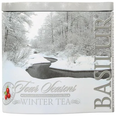 Image de Thé noir Basilur Winter Tea, boîte de 100 g