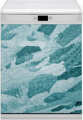 Produktbild von Abwaschbar 60x70 cm Geschirrspüle Magnetmatte Küche Dekorative  - Zusammenfassung blau