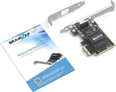 Produktbild von BRAINZAP 2.5 Gbit/s PCIe PCI-Express High-Speed LAN Adapter Netzwerk Karte Realtek RTL8125B 10/100/1000 Mbits