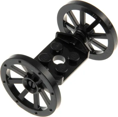 Produktbild von 1x Lego Rad Achse modifiziert 2x2 Räder 27mm D. schwarz 6157 4159392 2470