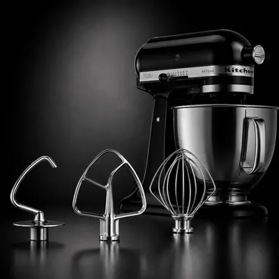 Obrázok produktu pre Sada príslušenstva z nehrdzavejúcej ocele kompatibilná s kuchynskými robotmi KitchenAid 4,3 l / 4,7 l / 4,8 l – 5KSM5TH3PSS Sada príslušenstva s metličkou, plochou metličkou a hákom na miesenie